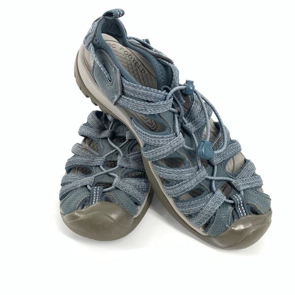 KEEN Whisper Outdoor Waterproof Walking Hiking Sandals Sz 9.5 Womens Smoke Blue - Picture 2 of 9